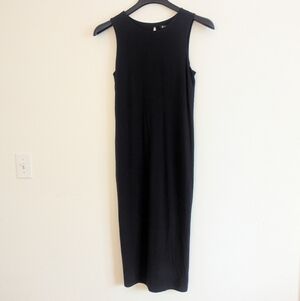 Athleta Twist Back Dress Black Size Small Athleisure